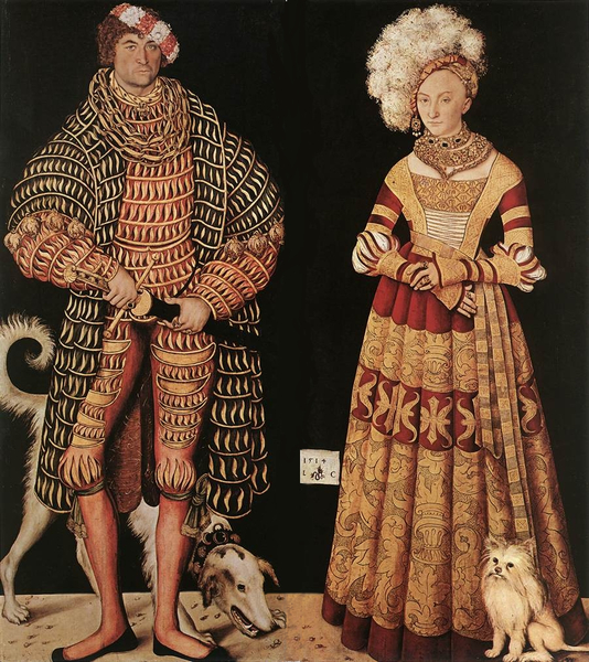 Henri le Pieux, duc de Saxe, et sa femme Catherine de Mecklembourg