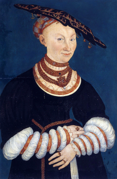 Catherine de Mecklembourg, duchesse de Saxe, par Cranach
