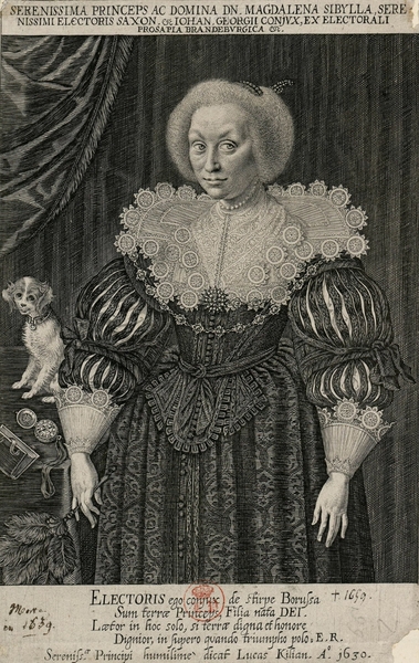 Madeleine-Sibylle de Prusse, électrice de Saxe, en 1630