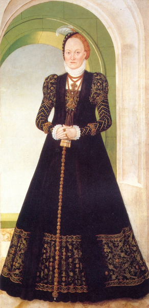 Anne de Danemark, électrice de Saxe, par Cranach